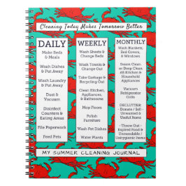 沿岸カニのおもしろいの夏のスタイルのクリーニングジャーナル ノートブック