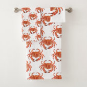 沿岸カニ模様 バスタオルセット (インサイチュ)