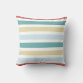 沿岸カラフルストライプ クッション (正面)