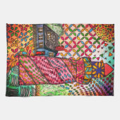 沿岸カラフル灯台キッチンタオル キッチンタオル (横)