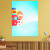 沿岸カラフル脱出 キャンバスプリント (インサイチュ (リビング))