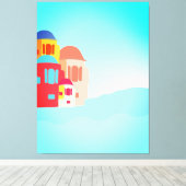 沿岸カラフル脱出 キャンバスプリント (インサイチュ (ウッドフロア))