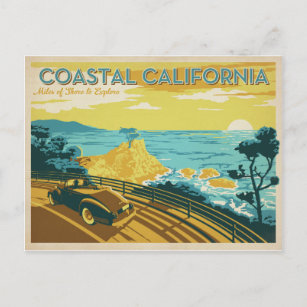 沿岸カリフォルニア ポストカード