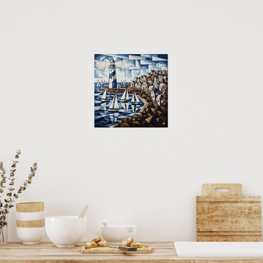 沿岸キュビズム ポスター (キッチン)