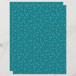 沿岸クリスマスアンダーウォータースクラップブック紙