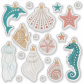 沿岸クリスマスオーナメントシール・シート シール (正面)