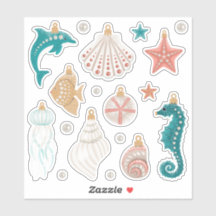 沿岸クリスマスオーナメントシール・シート