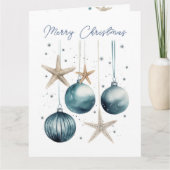 沿岸クリスマスカードのパーソナライズ サンキューカード (正面)