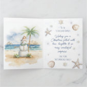 沿岸クリスマスカードのパーソナライズ サンキューカード (内部)