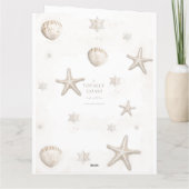 沿岸クリスマスカードのパーソナライズ サンキューカード (裏面)