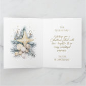 沿岸クリスマスカードのパーソナライズ サンキューカード (内部)