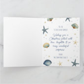 沿岸クリスマスカードのパーソナライズ サンキューカード (内部)