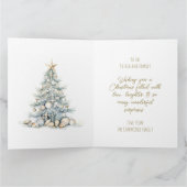 沿岸クリスマスカードのパーソナライズ サンキューカード (内部)