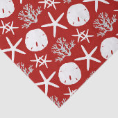 沿岸クリスマスサンドドルスターフィッシュレッド 薄葉紙 (詳細)