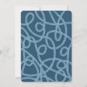 沿岸クリスマスシルボートホリデーフォトカード 招待状 (裏面)