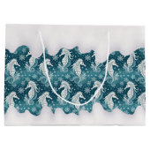 沿岸クリスマスシーホース&スノーフレーク#13 ID1009 ラージペーパーバッグ (裏面)