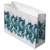 沿岸クリスマスシーホース&スノーフレーク#13 ID1009 ラージペーパーバッグ (裏面アングル)