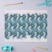 沿岸クリスマスシーホース&スノーフレーク#13 ID1009 薄葉紙 (クラフト)