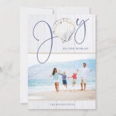沿岸クリスマスジョイシーシェルホリデーフォト シーズンカード (正面)