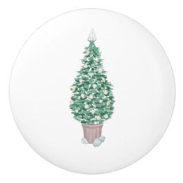 沿岸クリスマスセラミック引出しキャビネットプル セラミックノブ