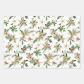 沿岸クリスマストロピカルビーチヒトブルー ラッピングペーパーシート (正面)