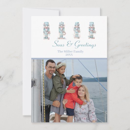 沿岸クリスマスナツクラッカー1枚の写真 シーズンカード (正面)