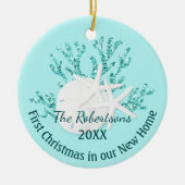沿岸クリスマスヒトデ新居 セラミックオーナメント (正面)
