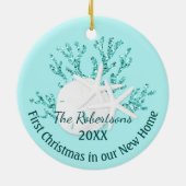 沿岸クリスマスヒトデ新居 セラミックオーナメント (裏面)