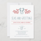沿岸クリスマスブライダルシャワー 招待状 (正面)