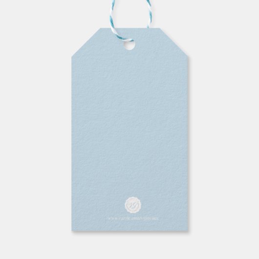 沿岸クリスマスブルータコ水彩 ギフトタグ (裏面)