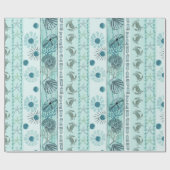 沿岸クリスマスボヘミアンシーシェル ラッピングペーパー (フラット)