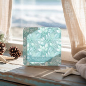 沿岸クリスマスリーフの果実パターン#7 ID1009 スクエアペーパーコースター