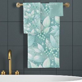 沿岸クリスマスリーフの果実パターン#7 ID1009 バスタオルセット