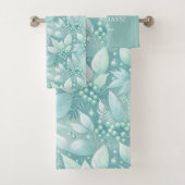 沿岸クリスマスリーフの果実パターン#7 ID1009 バスタオルセット (インサイチュ)