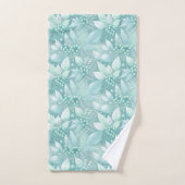 沿岸クリスマスリーフの果実パターン#7 ID1009 バスタオルセット (ハンドタオル)