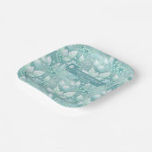 沿岸クリスマスリーフの果実パターン#7 ID1009 ペーパープレート (傾斜あり)