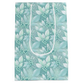 沿岸クリスマスリーフの果実パターン#7 ID1009 ミディアムペーパーバッグ (裏面)