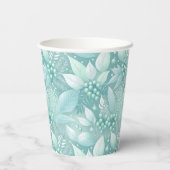 沿岸クリスマスリーフの果実パターン#7 ID1009 紙コップ (裏面)