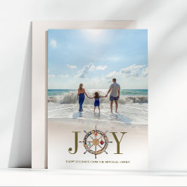 沿岸クリスマス |ホリ航海のデイのJoy写真 シーズンカード