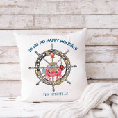 沿岸クリスマス | Captain Wheel 航海の Holiday クッション