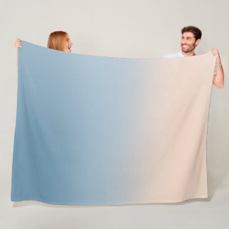 沿岸グラデーションチャーム:ビーチインスパイア- フリースブランケット