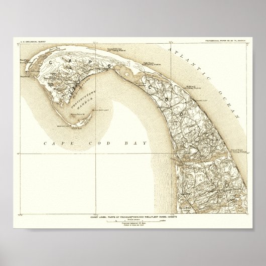 沿岸ケープコッド、地方町、外岬10:8 ポスター (正面)