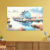 沿岸コテージアットサンライズマーシュ キャンバスプリント (インサイチュ (リビング))