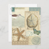 沿岸コラージュ ポストカード (正面/裏面)