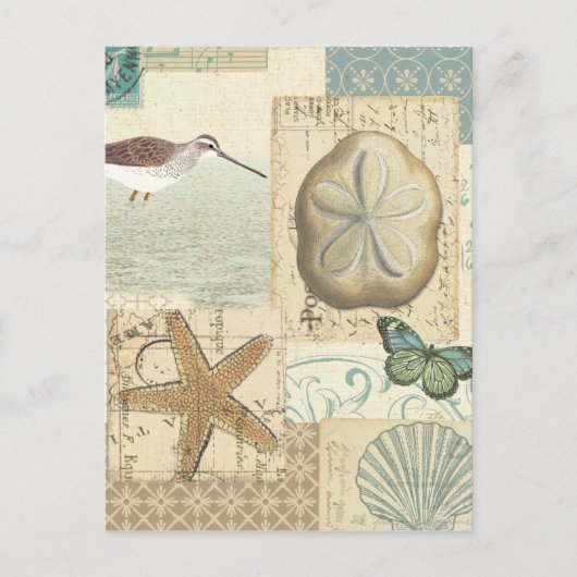 沿岸コラージュ ポストカード (正面)