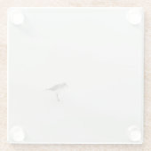 沿岸サンドパイパーオンビーチ ガラスコースター (裏面)