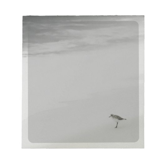 沿岸サンドパイパーオンビーチ ノートパッド (正面)