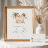 沿岸サーフベビーシャワー推測用ゲームカード エンクロージャーカード