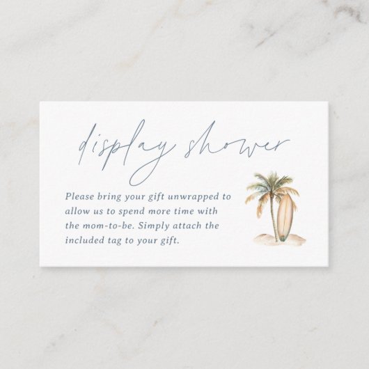 沿岸サーフベビーディスプレイシャワーエンクロージャカード エンクロージャーカード (正面)