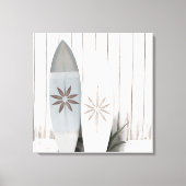 沿岸サーフボード写真トロピカルサマーカンバスプリ キャンバスプリント (正面)